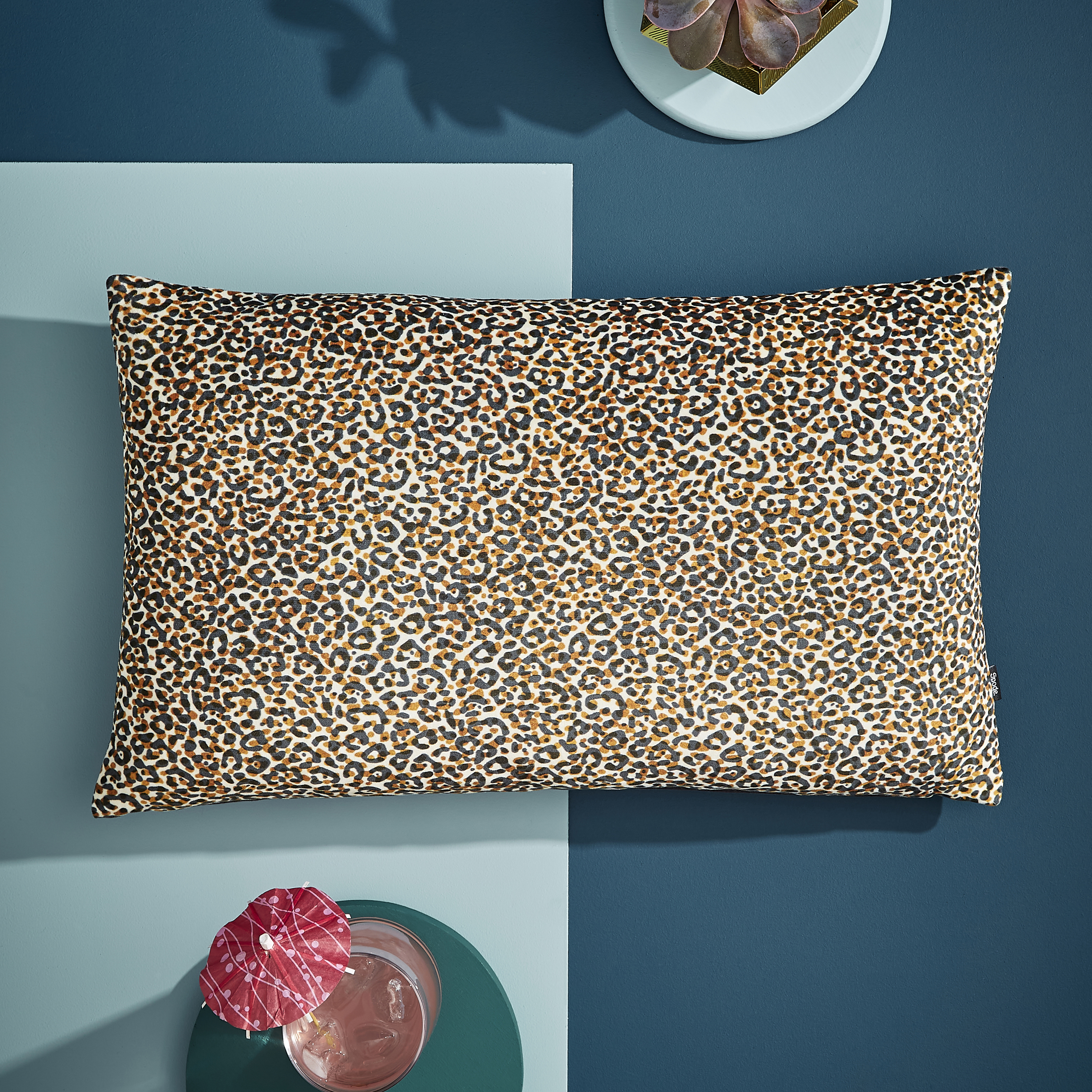 Rectangular Leopard Print Pillow image number null